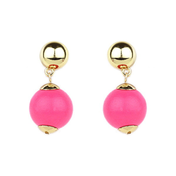 Wooden ball stud on sale earrings