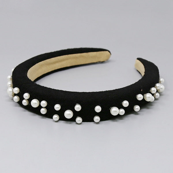 Black Pearl Embellished Headband