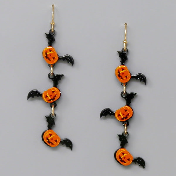 Halloween Witch Hat Cutout Metal & Leather Earrings – US Jewelry House