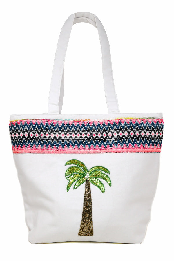 Palm Tree Beach Tote