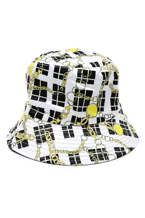 Belt & Chain Print Bucket Hat – US Jewelry House