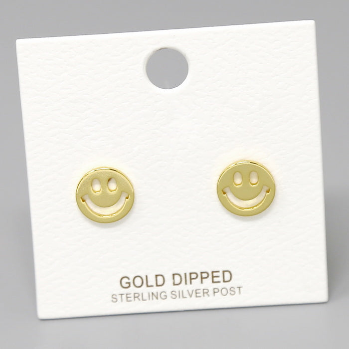 Buy BlueStone 22k (916) Yellow Gold Happy Face Kids Detachable Hoop Earrings  at Amazon.in