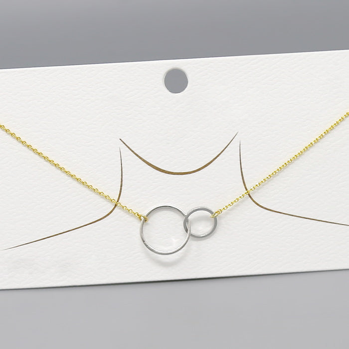 Linked hoop sale necklace